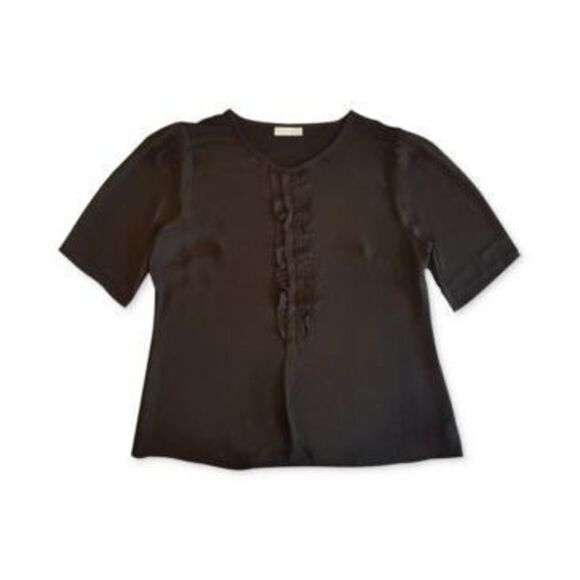 Charter Club Short Sleeve Ruffle Top - Picture 1 of 1